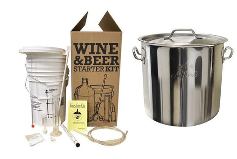 Beer Brewing Starter Kit 2 - With Brew Pot - Grain To Glass Inc