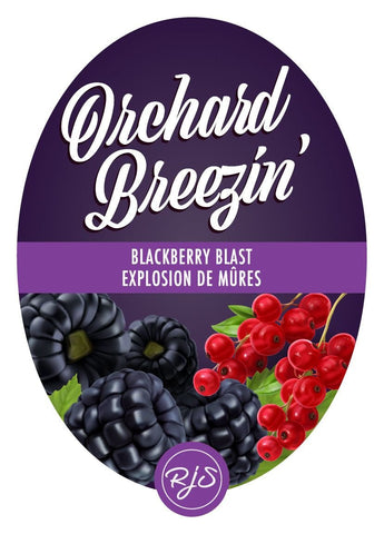 Blackberry Blast Orchard Breezin' 30 Pack Wine Labels - HJL Designs - Grain To Glass Inc