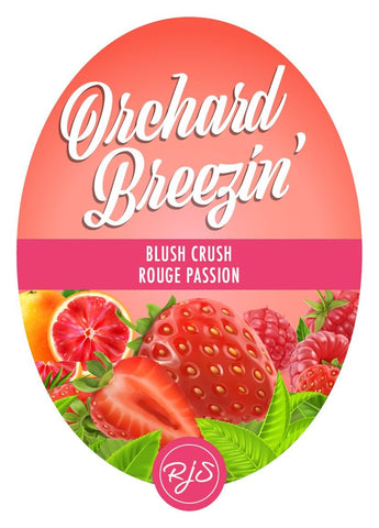 Blush Crush Orchard Breezin' 30 Pack Wine Labels - HJL Designs - Grain To Glass Inc