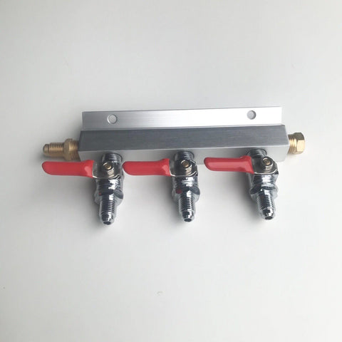 CO2 Gas Distributor (Manifold) - 3 Way With MFL - Grain To Glass Inc