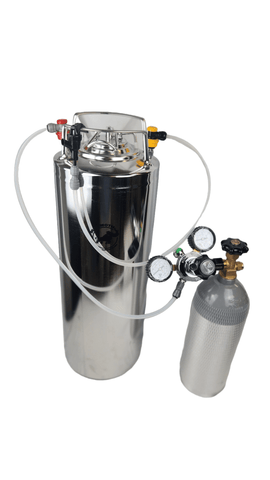 Complete Kegging Package 6 - New Mammoth 24.5 Liter Ball Lock Keg with CO2 tank / Regulator / Picnic Tap - Grain To Glass Inc