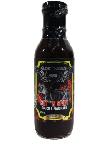 Croix Valley Hot 'n Spicy Sauce & Marinade (354ml) - Grain To Glass Inc