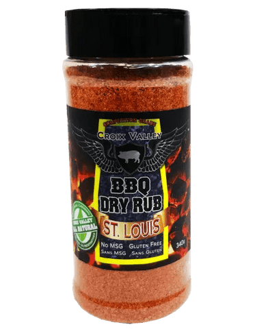 Croix Valley St. Louis BBQ Dry Rub 340g - Grain To Glass Inc
