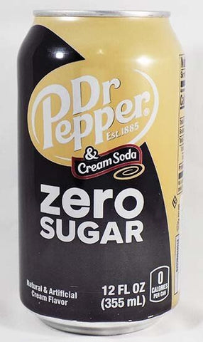 Dr Pepper & Cream Soda ZERO – 355mL Can - Grain To Glass Inc
