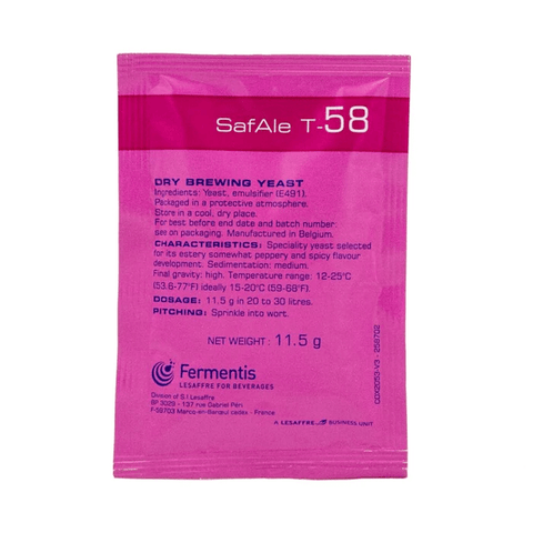 Fermentis Safbrew T - 58 Dry Beer Yeast - Grain To Glass Inc