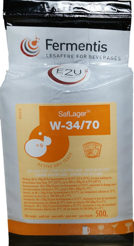 Fermentis Saflager W - 34/70 Dry Lager Yeast 500g Brick - Grain To Glass Inc