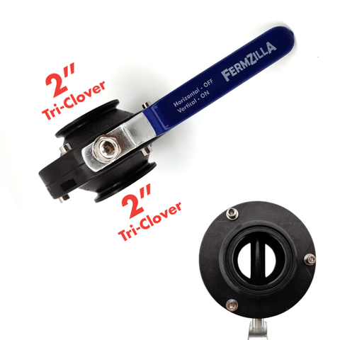 Fermzilla Hop Bong 2" Tri - Clover Valve - Grain To Glass Inc