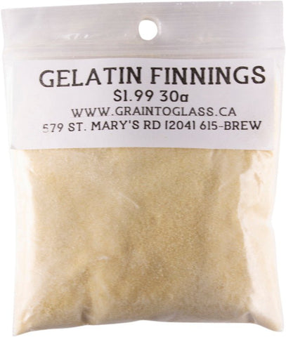 Gelatin Finings 30g - Grain To Glass Inc