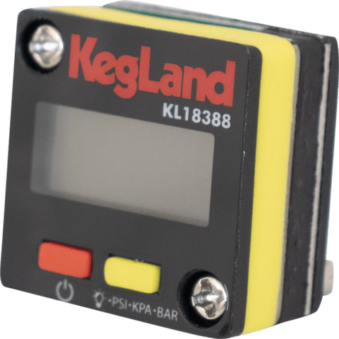 Kegland Digital Illuminated Pressure Gauge (0 - 90 PSI) - Grain To Glass Inc