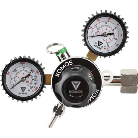 KOMOS® Premium Dual Gauge CO2 Regulator - Grain To Glass Inc
