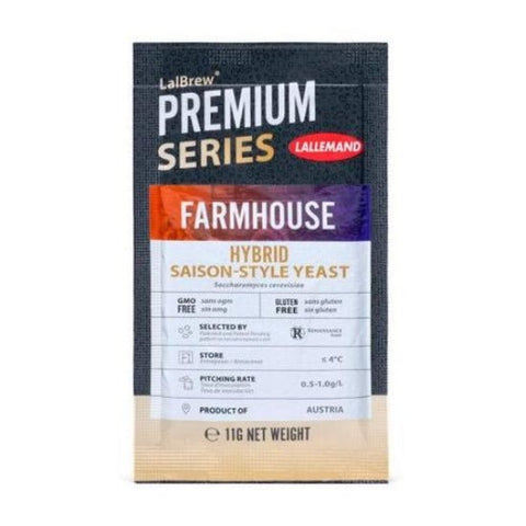 Lalbrew Farmhouse Dry Beer Yeast 11g - Lallemand - Grain To Glass Inc