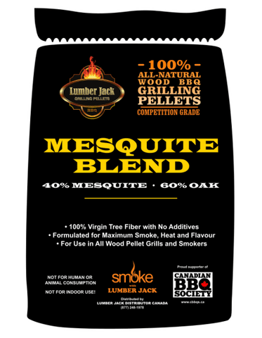Lumber Jack Mesquite Blend BBQ Pellets 20LB Bag - Grain To Glass Inc