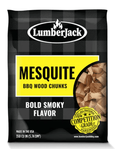 Lumber Jack Mesquite Wood Chunks 4LB Bag - Grain To Glass Inc