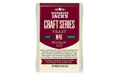 Mangrove Jack's M41 Belgian Ale Dry Beer Yeast - Grain To Glass Inc