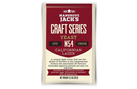 Mangrove Jack's M54 California Lager Dry Beer Yeast - Grain To Glass Inc