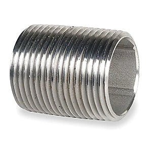 Nipple - Stainless Steel - Grain To Glass Inc