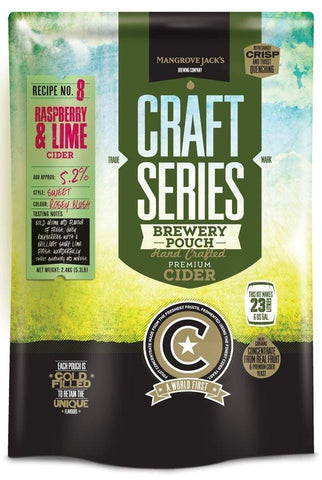 Raspberry Lime Cider Kit - Mangrove Jack's - Grain To Glass Inc