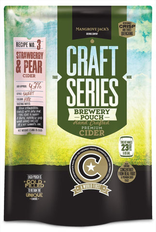 Strawberry Pear Cider Kit - Mangrove Jack's - Grain To Glass Inc