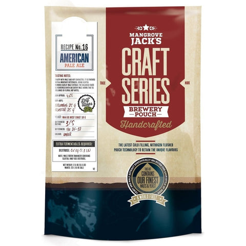 American Pale Ale (Includes Dry Hops) - Mangrove Jack's Craft Series - Grain To Glass Inc
