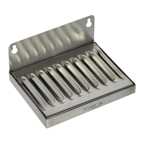 Drip Tray - 6" x 4" x 1" Wall Mount - Stainless Steel - Grain To Glass Inc