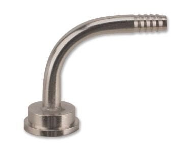 Elbow Tailpiece 1/4" Barb - Grain To Glass Inc