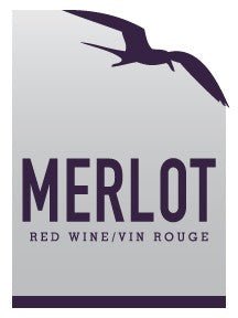 Merlot - Peel and Stick Wine Label - Grain To Glass Inc