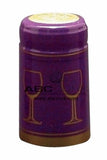 Shrink Cap - Purple/Gold Glass (30 Pack) - Grain To Glass
