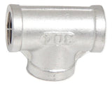 1/2" FPT Tee (Stainless Steel) - Grain To Glass Inc