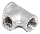1/2" FPT Tee (Stainless Steel) - Grain To Glass Inc