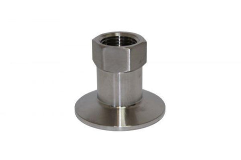 1.5" Tri - Clamp X 1/2" Female NPT - Stainless Steel - Grain To Glass Inc