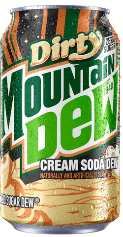 Dirty Mountain Dew Cream Soda Zero - 355ml Can