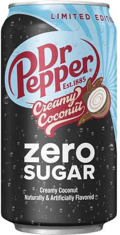 Dr Pepper Creamy Coconut Zero 355ml Can – 355mL Can