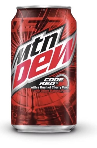 Mountain Dew Code Red 355mL Can