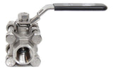 Ball Valve 3 Piece (Stainless Steel) - Grain To Glass Inc