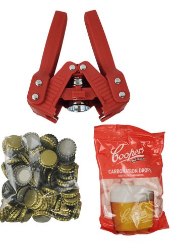Beer Bottle Capper Starter Pack - Grain To Glass Inc