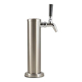 Beer Tower 3" - Single Tap - Nukatap Faucet - Grain To Glass Inc