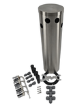 Beer Tower (No Faucets) - Quad Tap - Stainless Steel - Evabarrier Tubing Included - Grain To Glass Inc