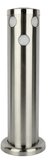 Beer Tower (No Faucets) - Triple Tap - Stainless Steel - Evabarrier Tubing Included - Grain To Glass Inc