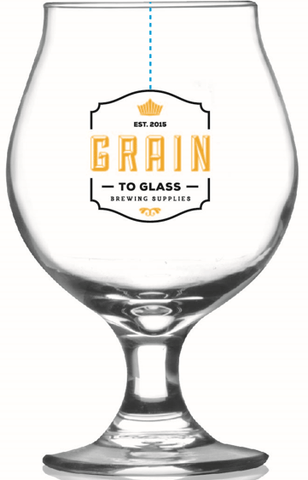 Belgian Beer Glass 16oz - Grain To Glass Inc