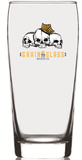 Bilboa Tumbler Beer Glass 16oz - Skulls Logo - Grain To Glass Inc