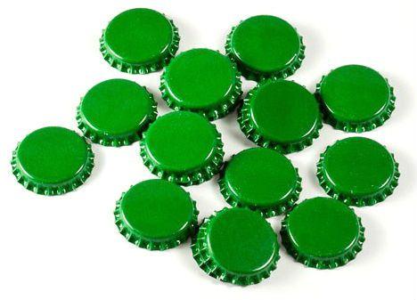 Bottle Caps - 100 Pack Green - Grain To Glass Inc