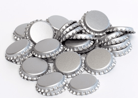Bottle Caps - 100 Pack Silver - Grain To Glass Inc