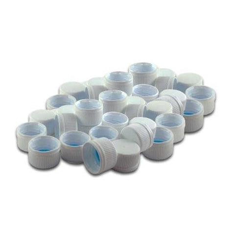 Bottle Caps 50 Pack White PET - Grain To Glass Inc