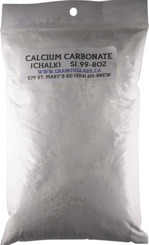 Calcium Carbonate (Chalk) 8oz - Grain To Glass Inc