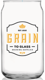 Can Shaped Beer Glass 16oz - Grain To Glass Inc