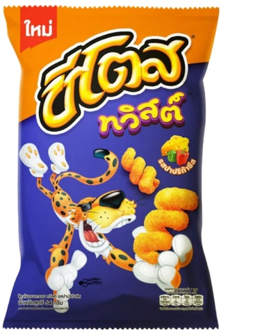 Cheetos Twists Cheesy Paprika 66g Bag - Imported From Thailand - Grain To Glass Inc