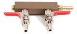 CO2 Gas Distributor (Manifold) - 2 Way - Grain To Glass Inc
