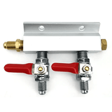 CO2 Gas Distributor (Manifold) - 2 Way With MFL - Grain To Glass Inc