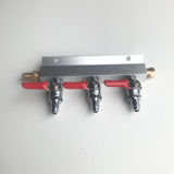 CO2 Gas Distributor (Manifold) - 3 Way With MFL - Grain To Glass Inc