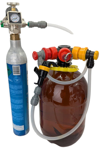 Complete 4 Liter Kegging Package - Great For Beer - Kombucha - Soda - Sparkling Wine + More - Grain To Glass Inc